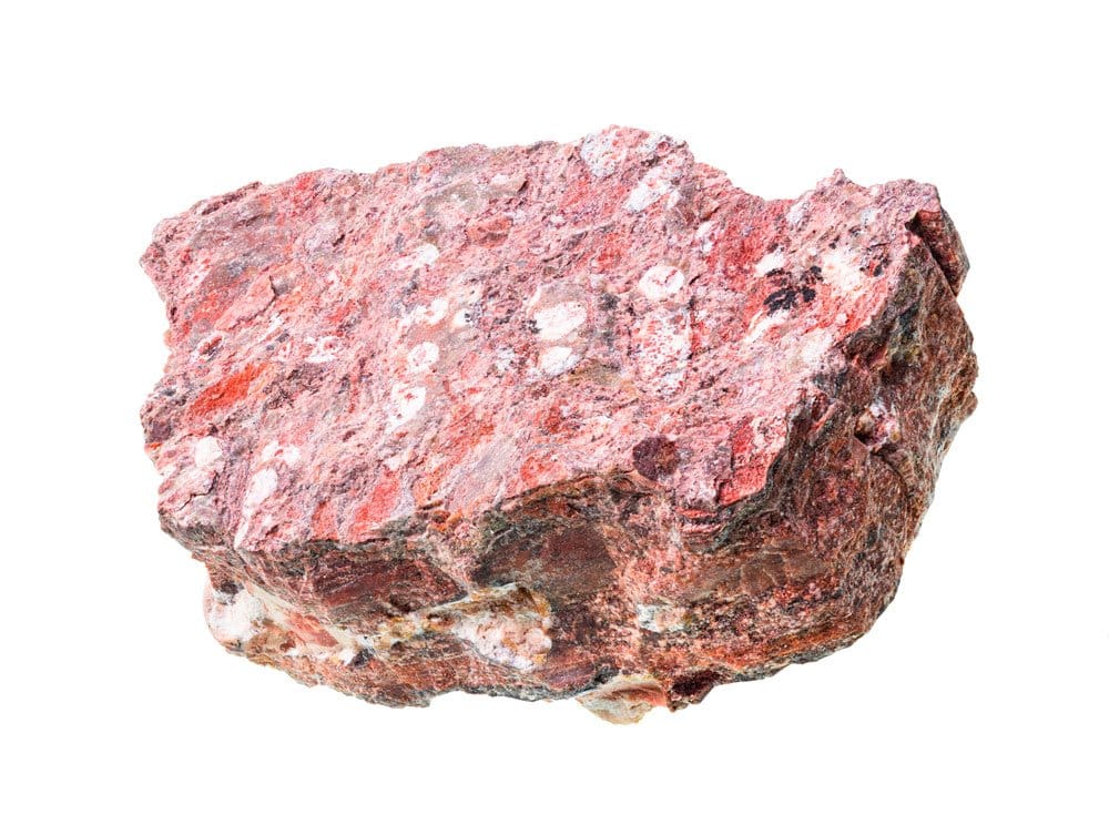 Roche volcanique rhyolite brute montrant structure microlitique — roche ignée extrusive >71% silice, équivalent volcanique du granite » width= »600&Prime; height= »400&Prime; loading= »lazy » /></div>
<div>
<h3 id=
