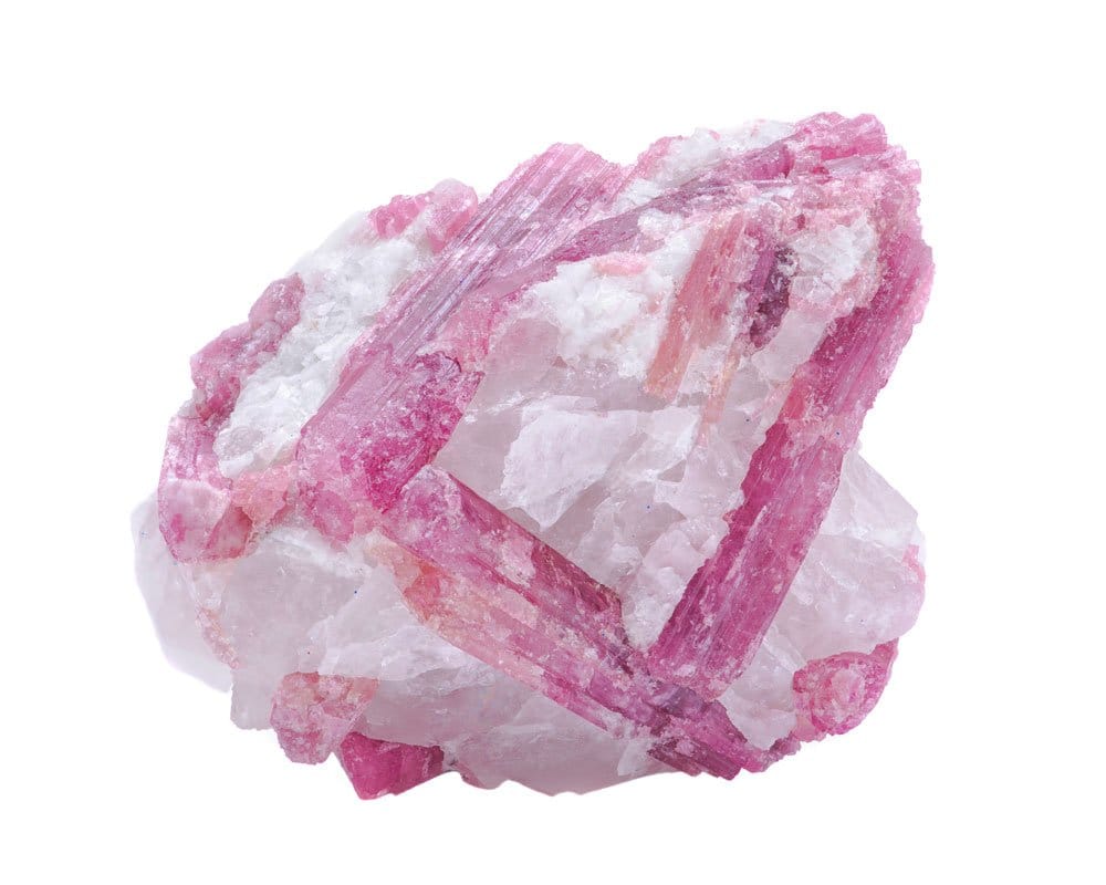 Rubellite polie rouge rosé - vertus d'amour inconditionnel, guérison émotionnelle et protection du coeur
