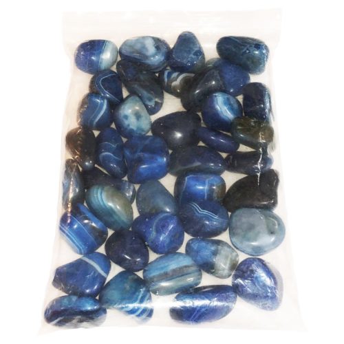 sachet pierres roulées agate bleue 1kg