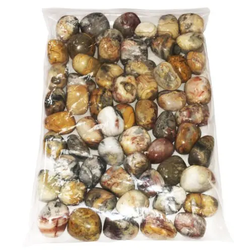 sachet pierres roulées agate crazy lace 1kg