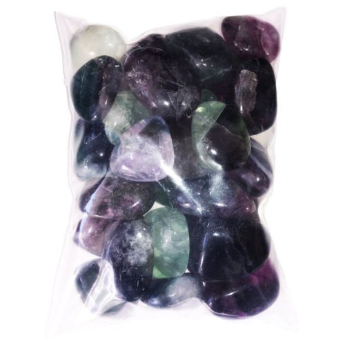 sachet pierres fluorite multicolore