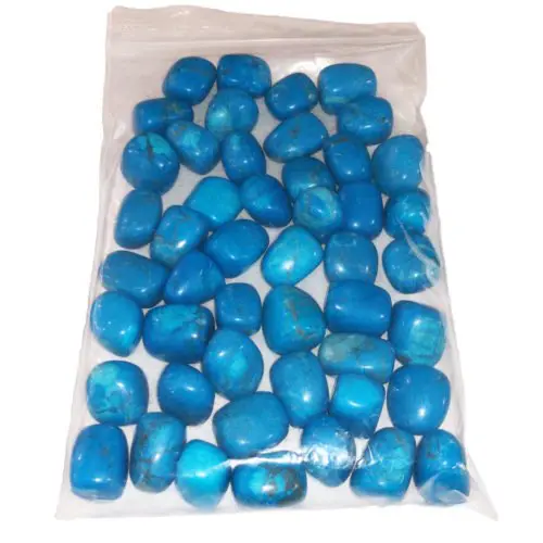 sachet pierres roulées howlite bleue 1kg