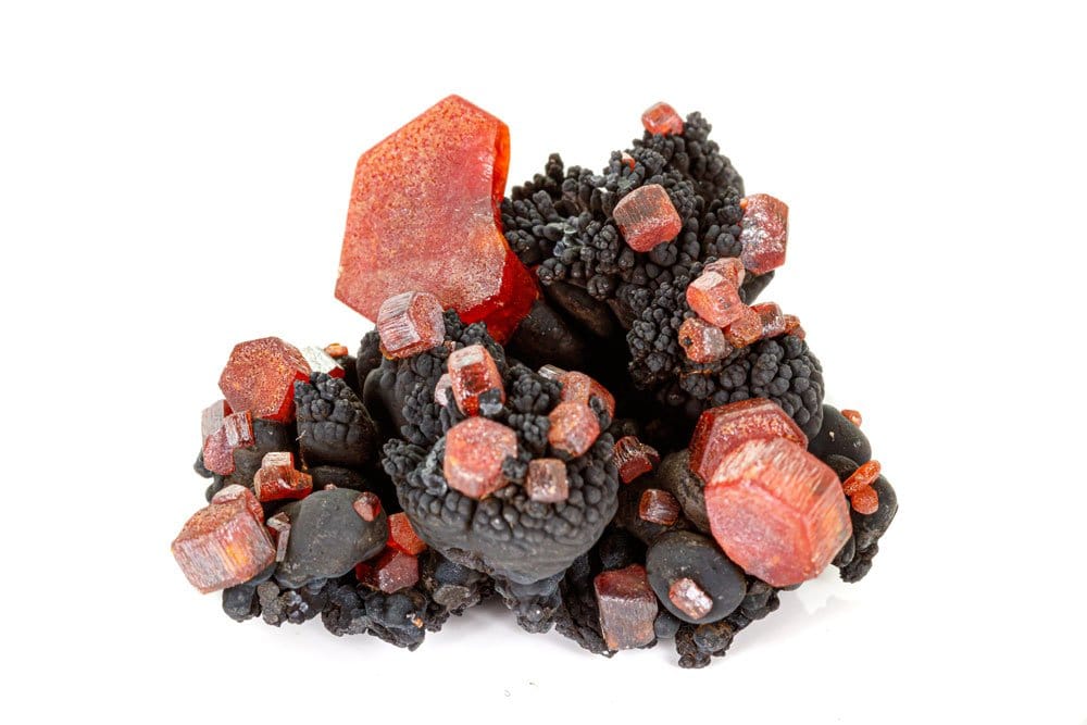 Vanadinite polie - vertus énergisantes, stabilisation et ancrage en lithothérapie