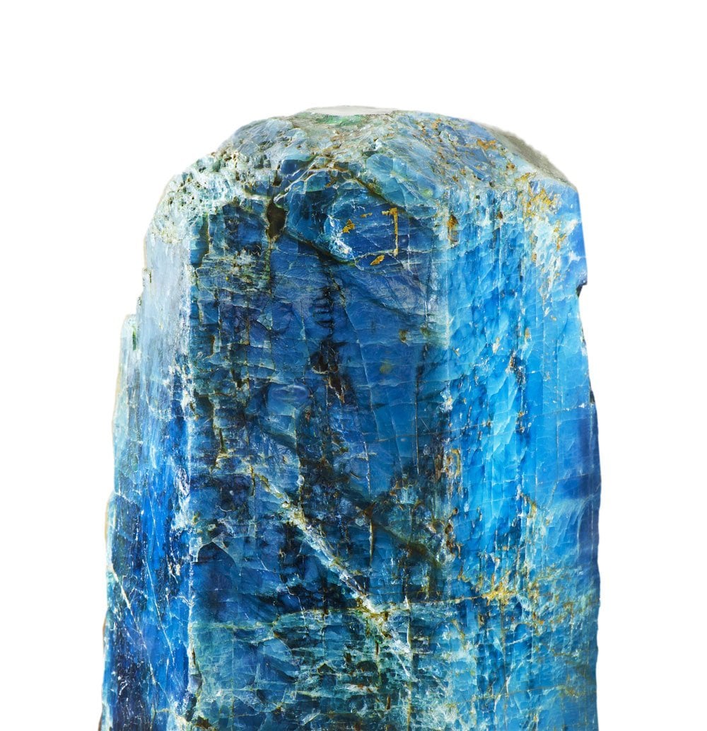 Origine et composition de l'apatite bleue