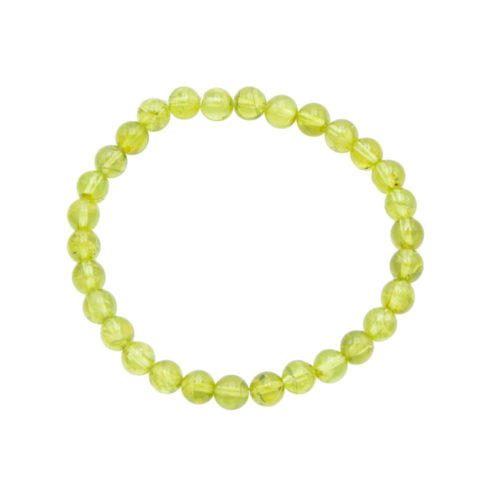 bracelet olivine 6mm