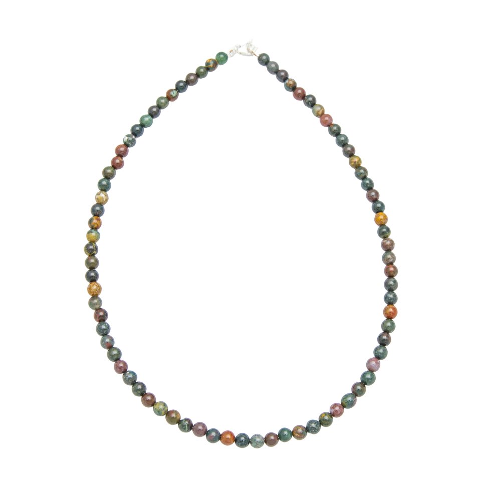 collier jaspe sanguin 6mm
