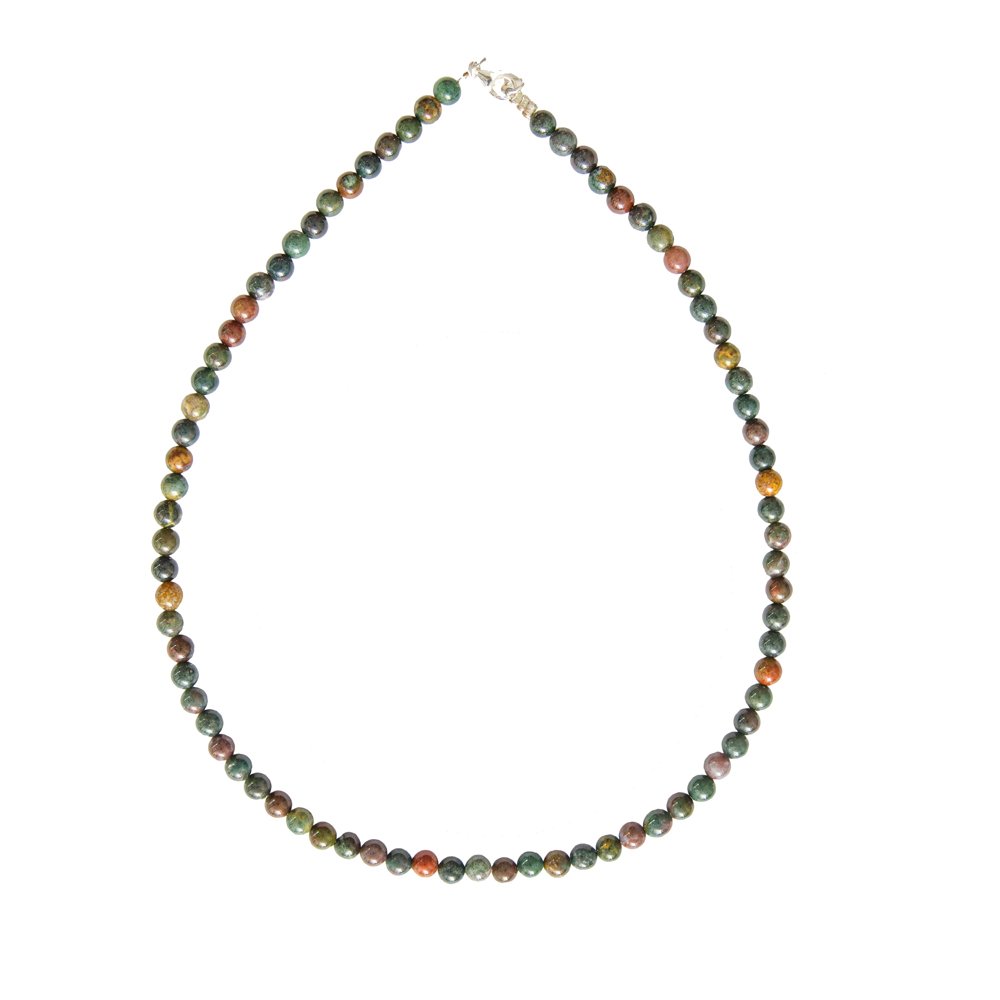 collier jaspe sanguin 6mm