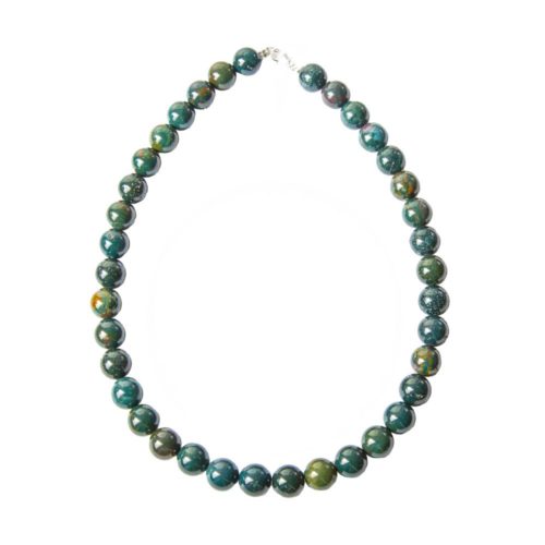 collar jaspe sanguíneo 12mm