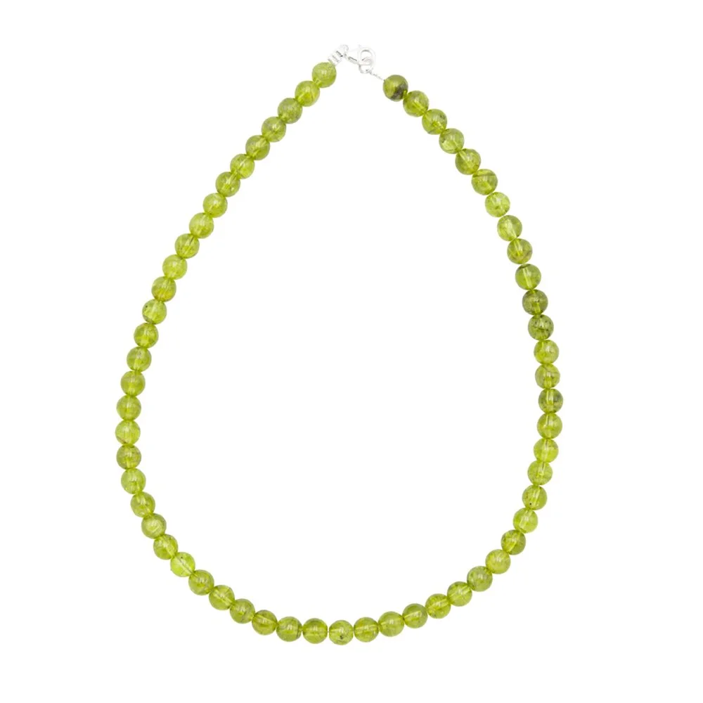 collier olivine 8mm