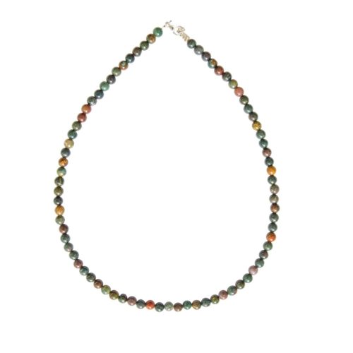 collier pierre de sang 6mm