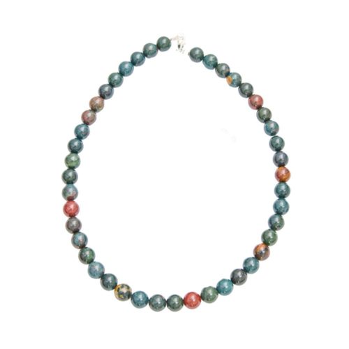 collier pierre de sang 10mm