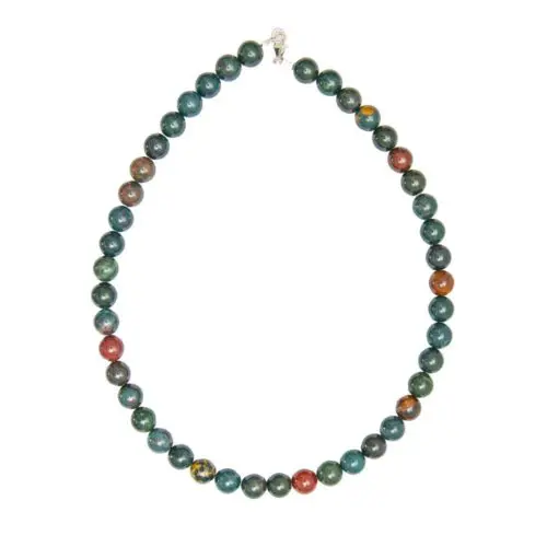 collar piedra de sangre 10mm