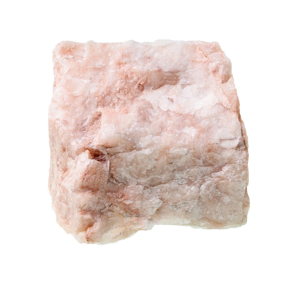 Cristaux de feldspath montrant leur structure cristalline et leurs clivages caractéristiques