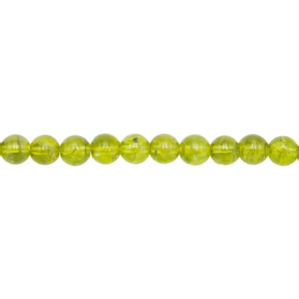 Fil Chrysolite – Pierres boules 8mm