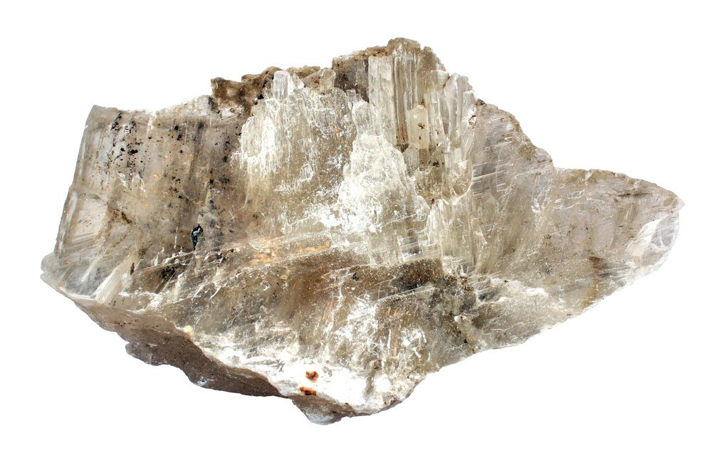 Mica brut — origine, variétés (muscovite, biotite, lépidolite) et structure feuilletée
