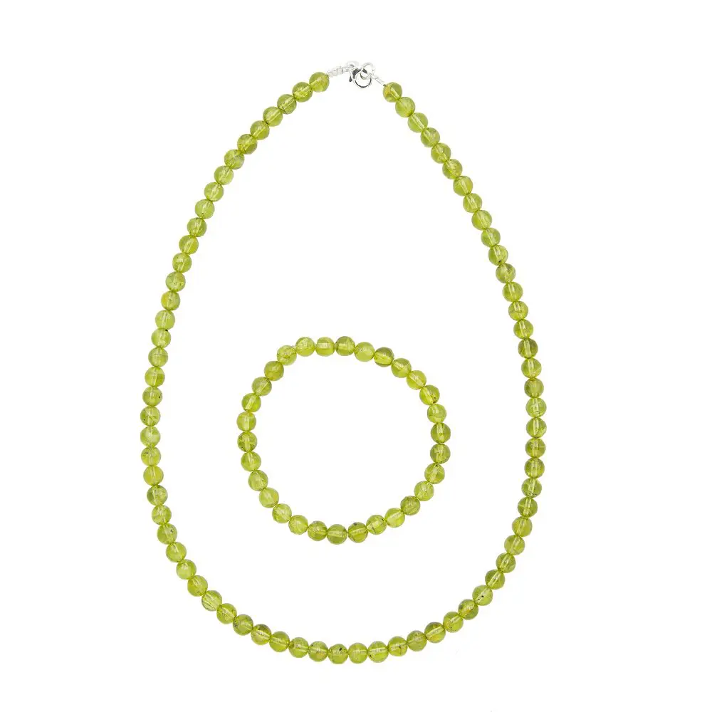 parure olivine 6mm