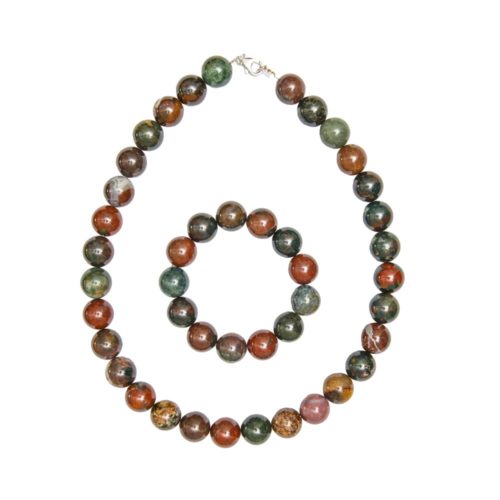 parure pierre de sang 14mm
