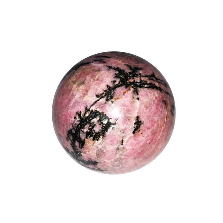 Pendentif Rhodonite Pierre Naturelle – Goutte Rose Lithothérapie Amour – Bijou Femme Neuf
