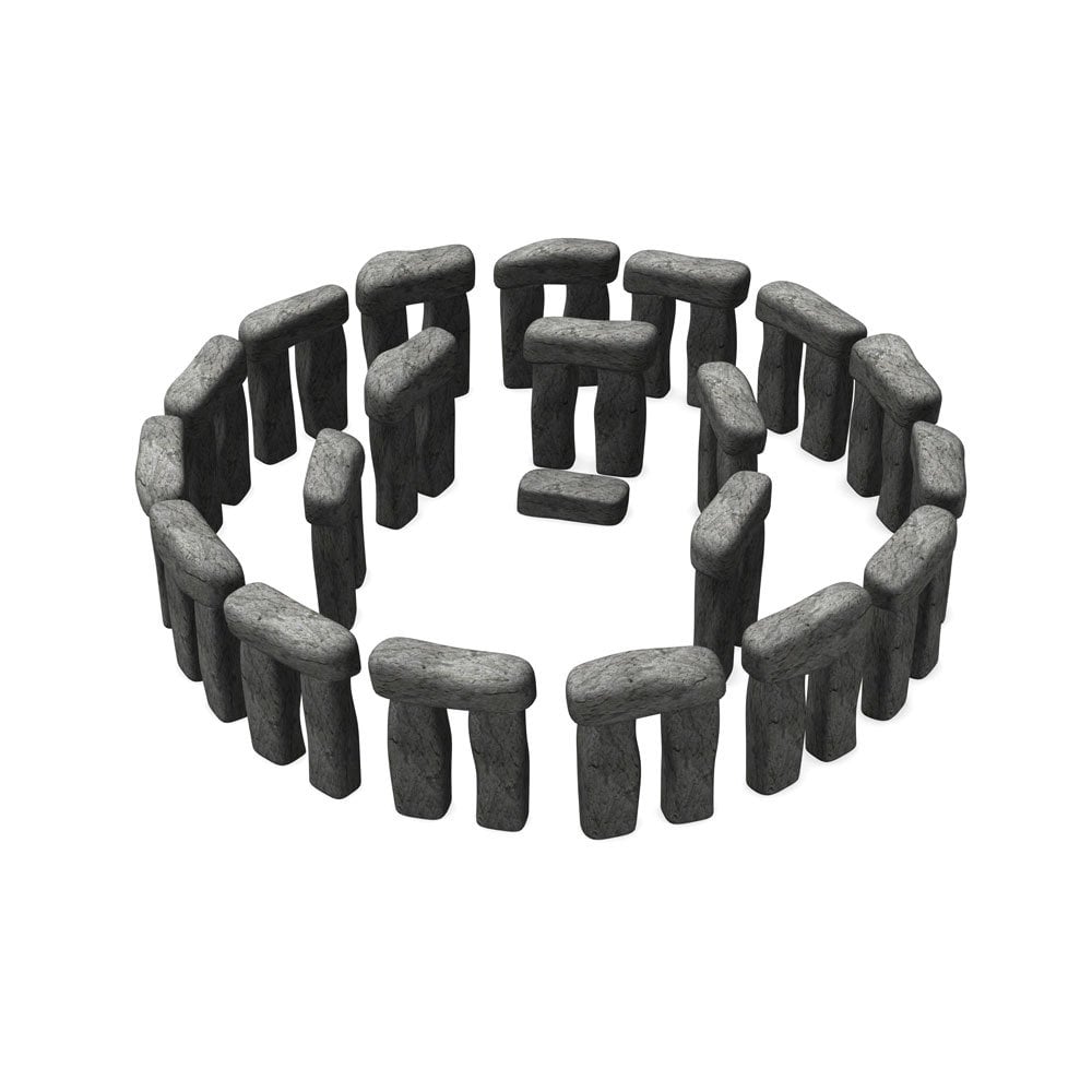 Pierre Stonehenge - Les trilithes de grès sarsen au coucher de soleil