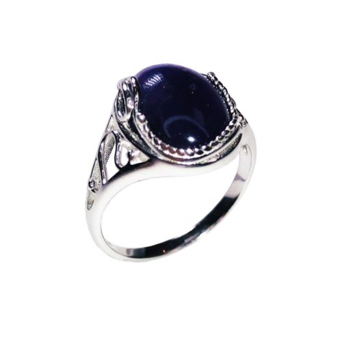 bague améthyste argent rhodié