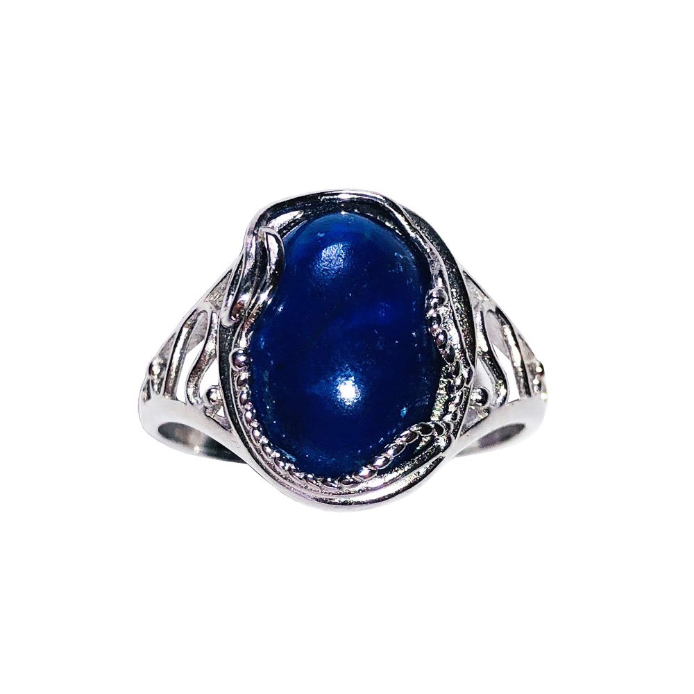 bague lapis lazuli argent rhodie