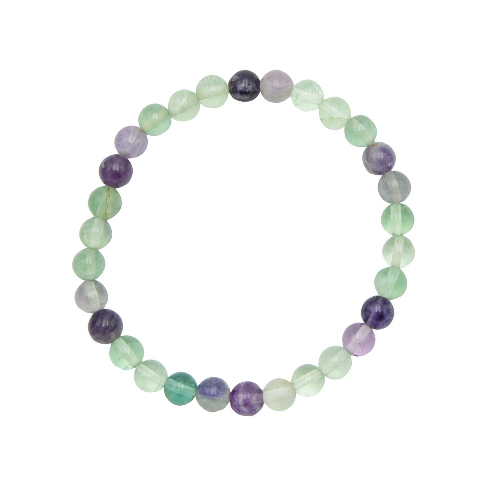 Bracelet Fluorite 6mm | Pierres Naturelles | La Mine de l'Hérault
