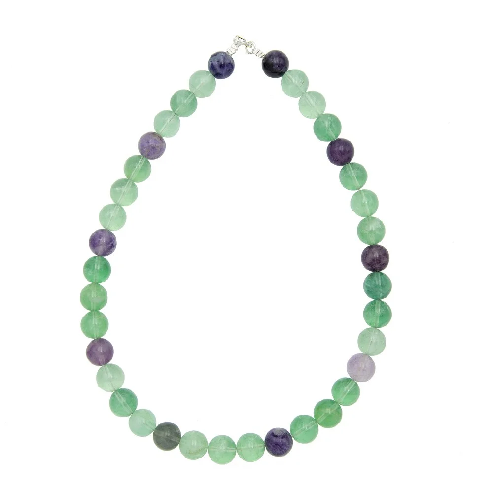 collier fluorine multicolore 12mm