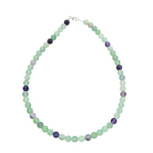 collier fluorine multicolore 8mm