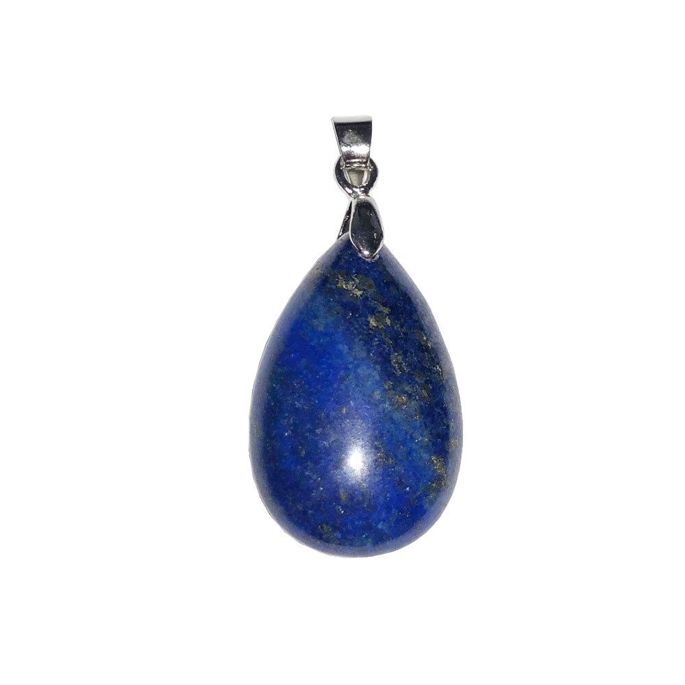 Pendentif Goutte En Lapis Lazuli Percé - Pierre Naturelle Unique - Bijou Naturel Naturosphère - Made In France