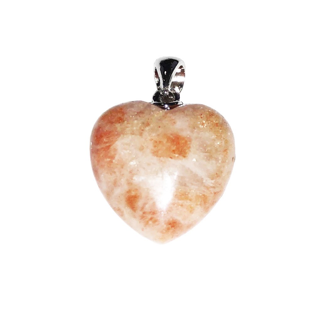 PENDENTIF COEUR QUARTZ BLANC 1 - LITHOTHERAPIE MINERAUX PIERRE