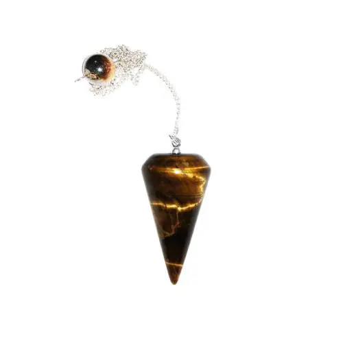 pendule oeil de tigre cone