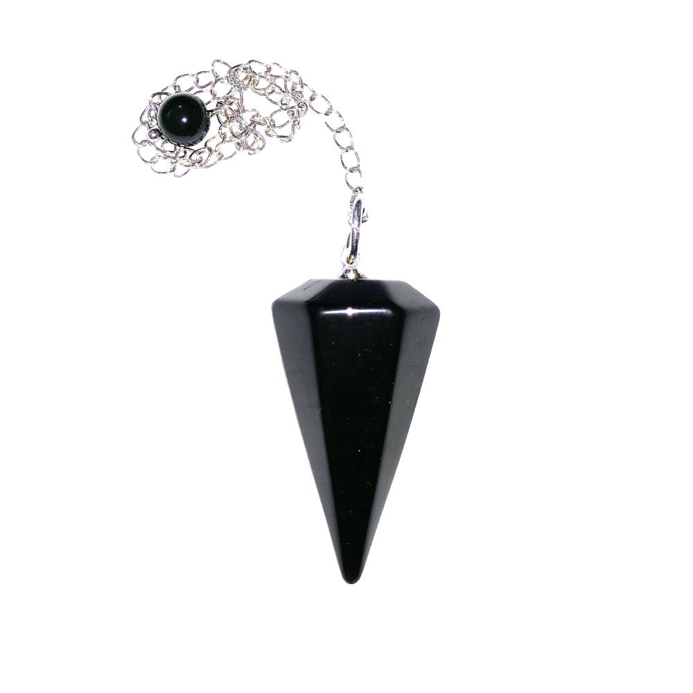 pendule-tourmaline-noire-hexagonal
