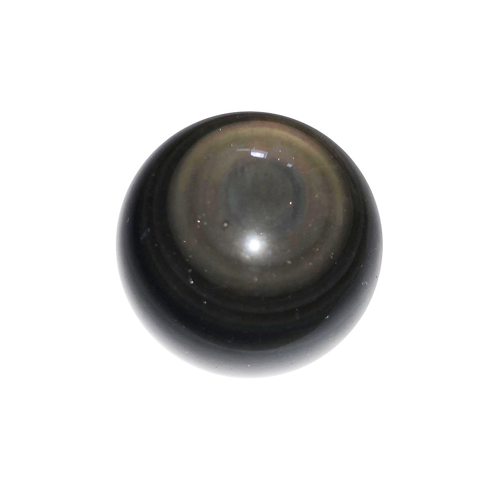 SPHERE/ BOULE OBSIDIENNE OEIL CELESTE