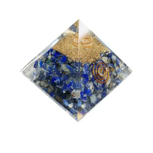 pyramide orgonite lapis lazuli 60 70mm