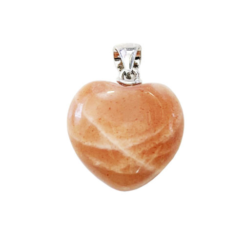 pendentif pierre de lune petit coeur