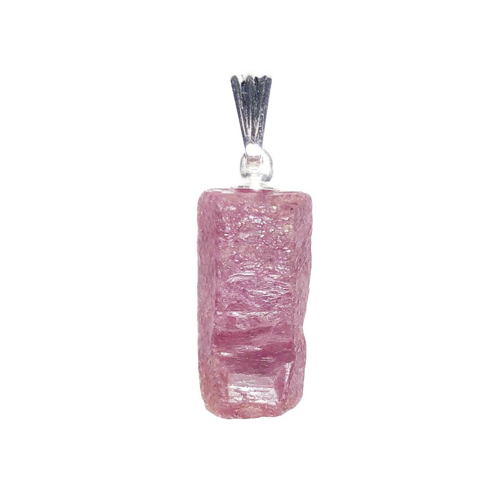 Pendentif Rubis Pierre brute France Min raux