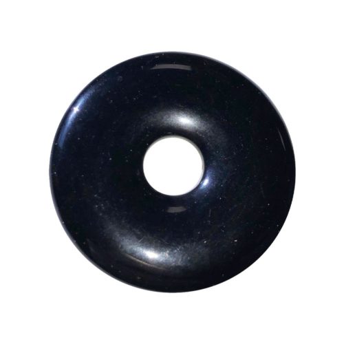 pi chinois donut agate noire 40mm
