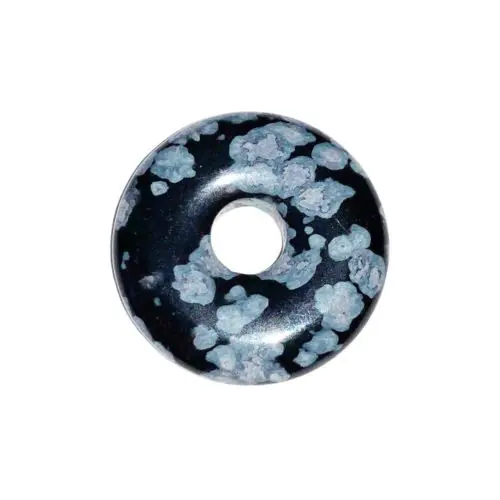 pi chinois donut obsidienne neige 20mm