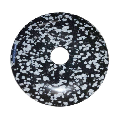 pi chinois donut obsidienne neige 50mm