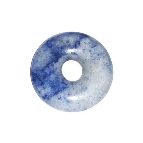 pi chinois donut quartz bleu 20mm