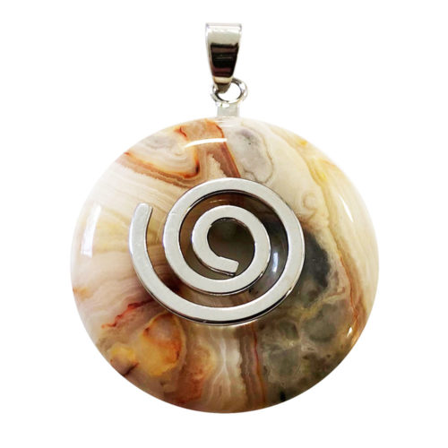 pendentif agate crazy lace pi chinois