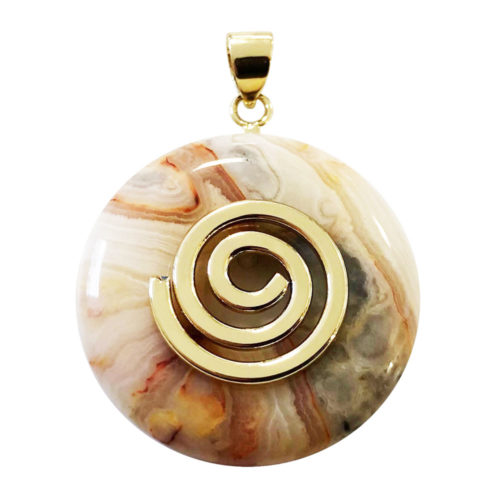 pendentif agate crazy lace pi chinois