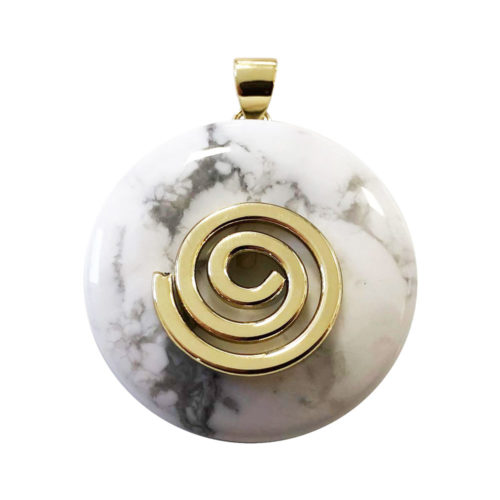 pendentif howlite pi chinois
