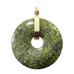 Pendentif En Pierre Roulée De Jaspe Kambamba - Collier Avec Breloque - Neuf Avec étiquettes - Marque France Minéraux