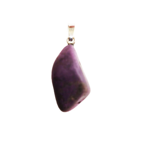 pendentif purpurite pierre roulée