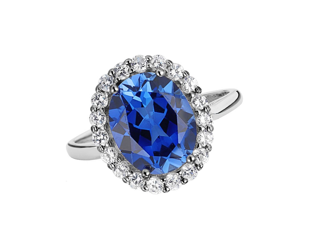 Diamant bleu poli et travaillé - vertus de pouvoir suprême, clarté mentale et illumination spirituelle