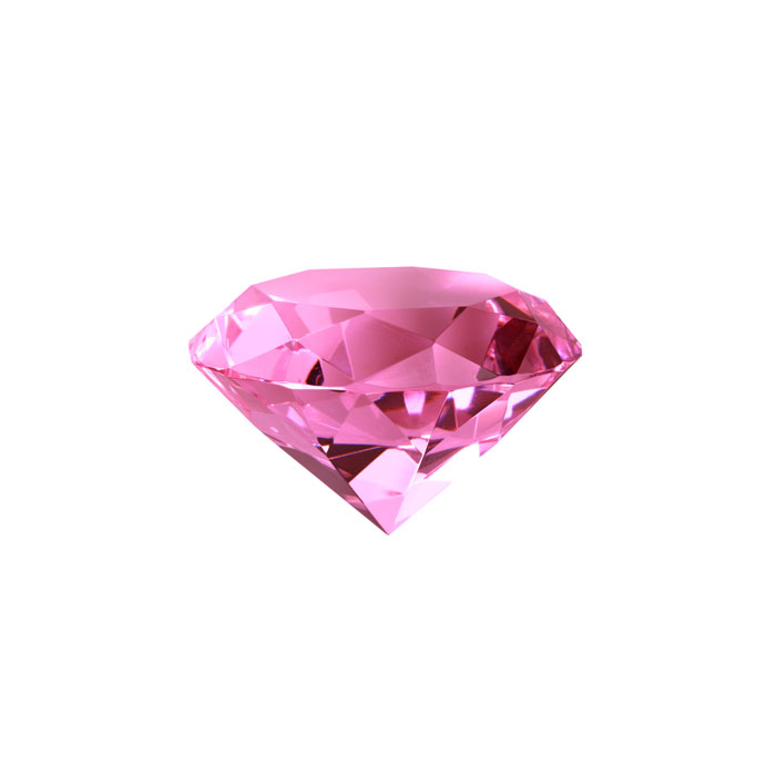pierre diamant rose