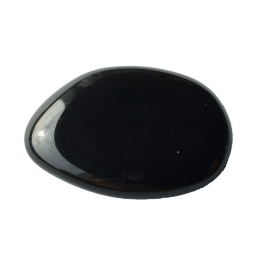 Pierre plate Obsidienne noire