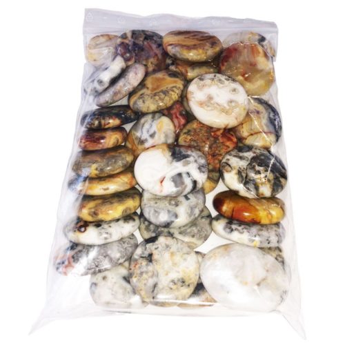 sachet pierres plates agate crazy lace