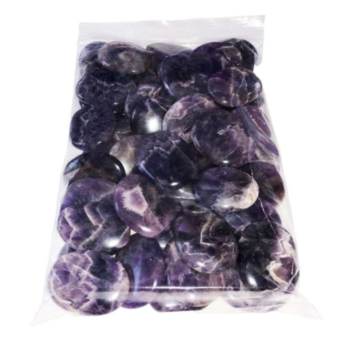 sachet pierres plates amethyste